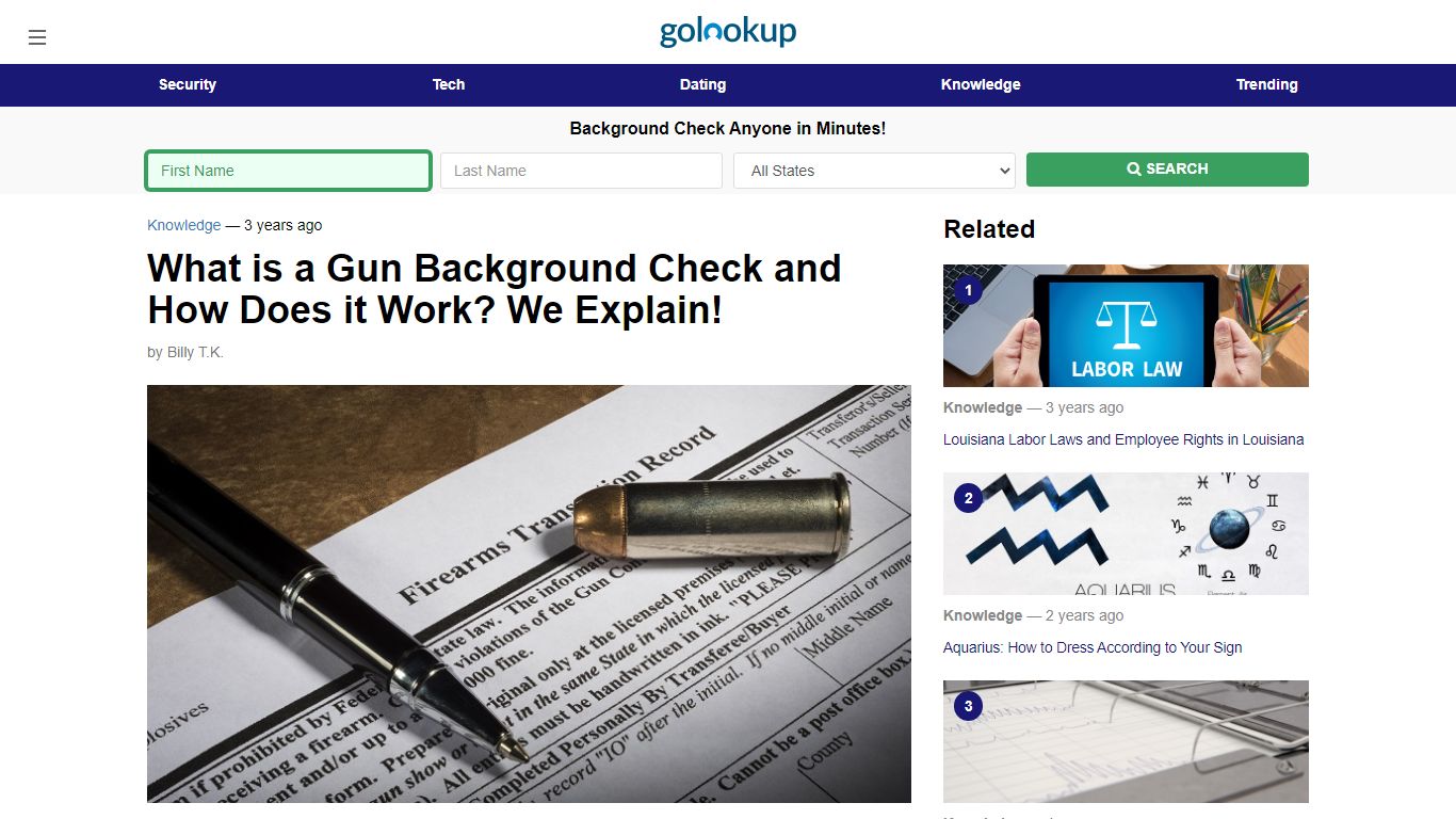 What is a Gun Background Check and How Does it Work? We Explain! - GoLookUp